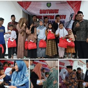 Pemdes Kertamulya Dibawah Kepemimpinan H.M. Tarjono Serahkan Santunan kepada Anak Yatim Piatu