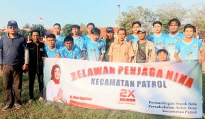 Relawan Penjaga Nina Kecamatan Patrol Gali Potensi Pemuda di Bidang Sepak Bola   