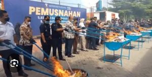 Rokok Ilegal Rp48,5 Milyar Dimusnahkan Bea Cukai