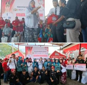 Warga Kecamatan Sukra Serbu Pasar Murah Digelar di Desa Karanglayung