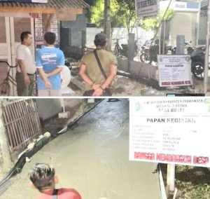 Pemdes Bugel Rampung Bangun Jalan Gang TK Konstruksi Cor Beton