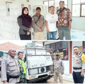 Personil PPK Kecamatan Patrol, Distribusikan Logistik Pilkada ke PPS di 8 Desa