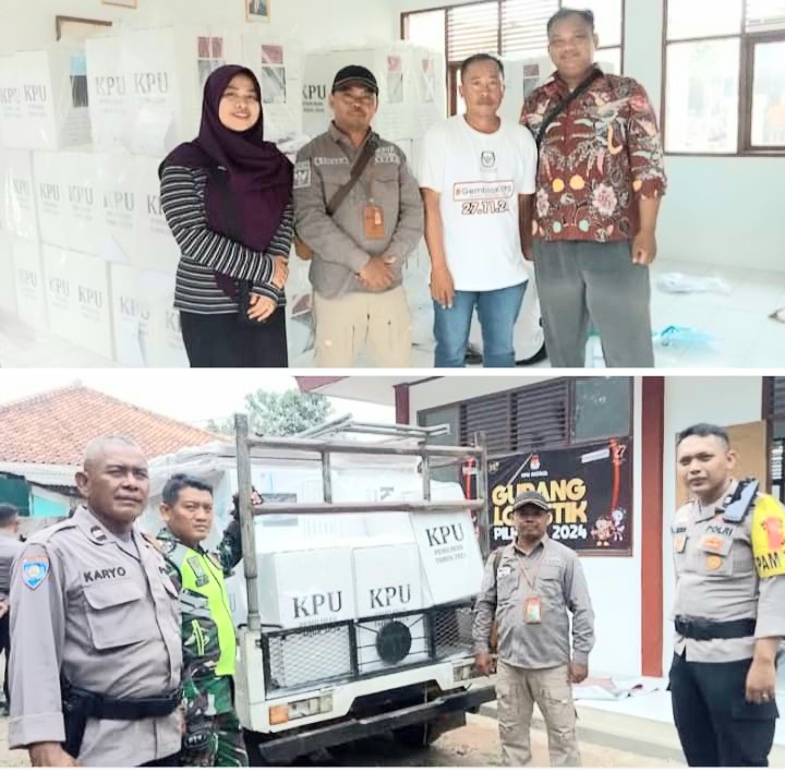 Personil PPK Kecamatan Patrol, Distribusikan Logistik Pilkada ke PPS di 8 Desa