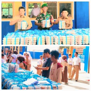 451 Siswa SMP Pemda Anjatan Nikmati Program Makan Bergizi Gratis
