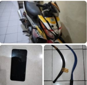 Polsek Bongas Amankan  Pelaku Penjual Sajam