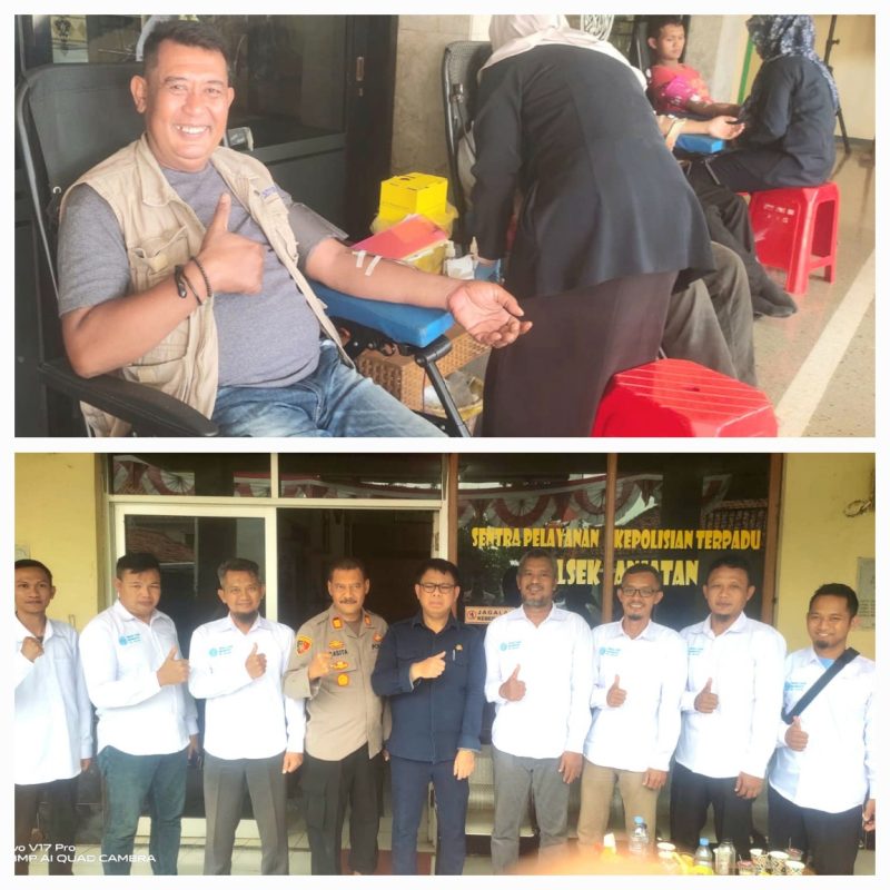 Peringatan HUT Bhayangkara ke-79 Tahun 2025,   PDMI dan Polsek Anjatan Gelar Bakti Sosial