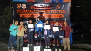 Marcella Atlet Panjat tebing Mahameru Climbing Club (MCC) Indramayu Gondol Juara 3  Krisnapala Climbing Festival 2025